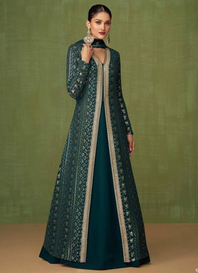 Sayuri Heer Heavy Wedding Wear Designer Long Anarkali Salwar Suit Collection